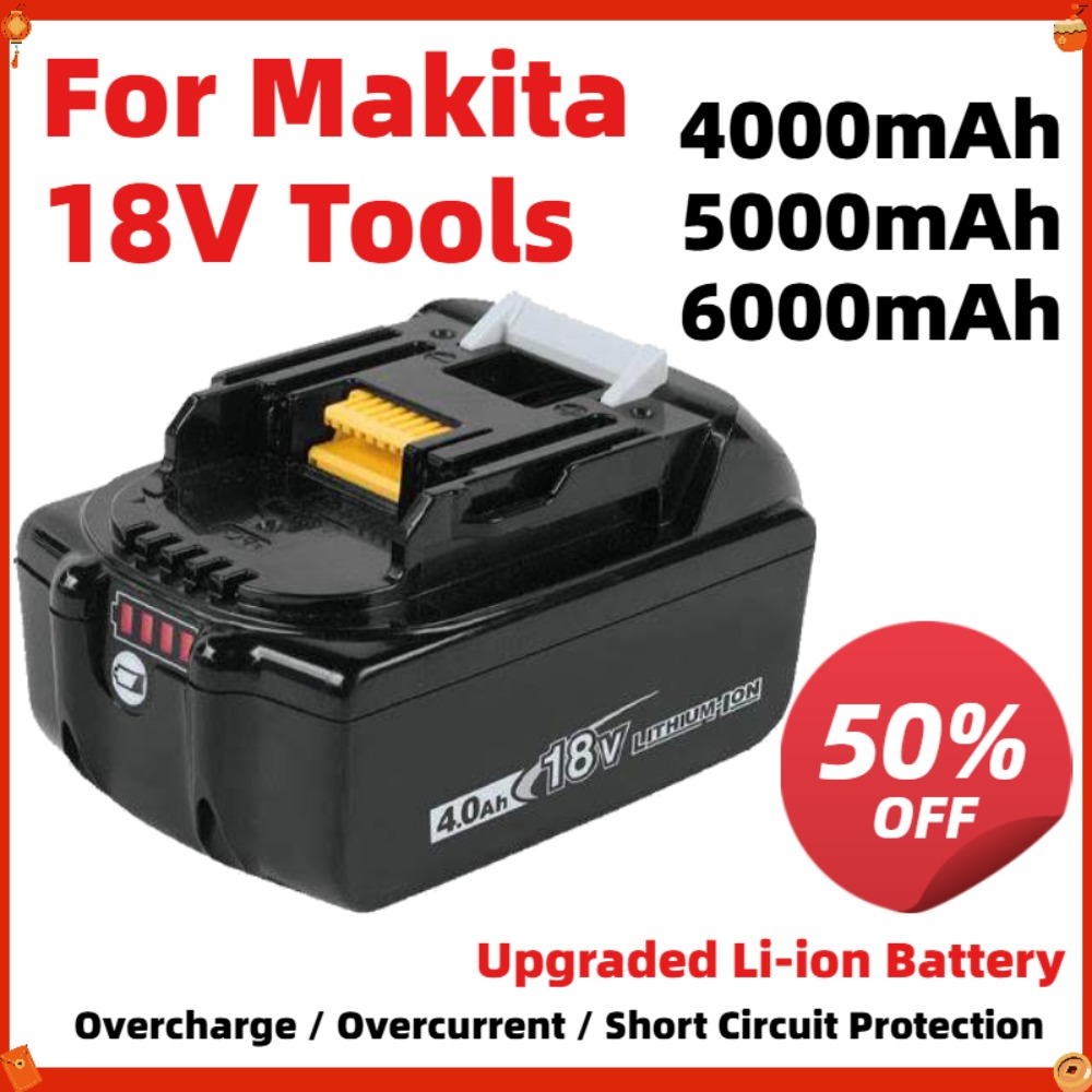 Makita Drill Dtw300 - Batería mejorada de 6000mAh para herramientas