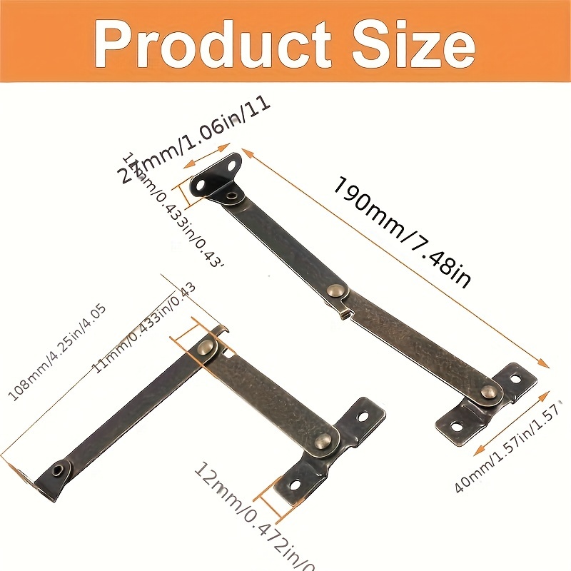 Paquete de 2 bisagras de sopor - Furniture Hardware Replacement Parts reseña y precio