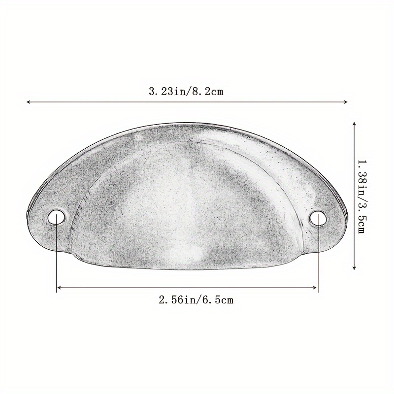 6 tiradores metálicos, pomos d - Furniture Hardware Items reseña y precio